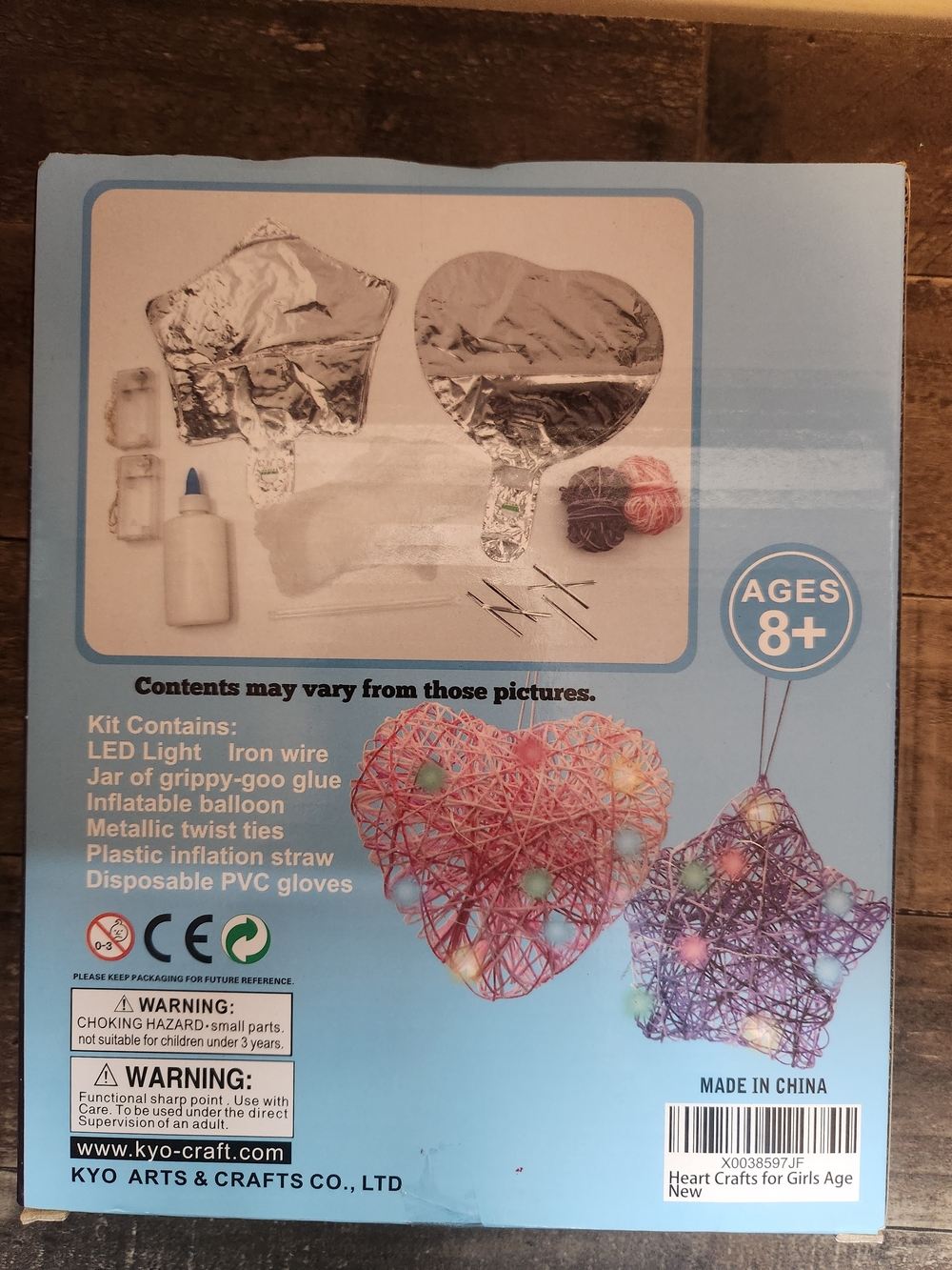 3D String Art With Lights Kit - Creates 2 Lanterns. A Star And Heart - Picture 2 of 2